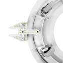 SOCLE ROULEUR PLASTIQUE ROND Ø 470 ht 130 mm - 5 roues chape acier