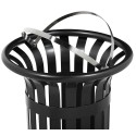 POUBELLE TULIPE GRIS MANGANESE pour sac 100 litres