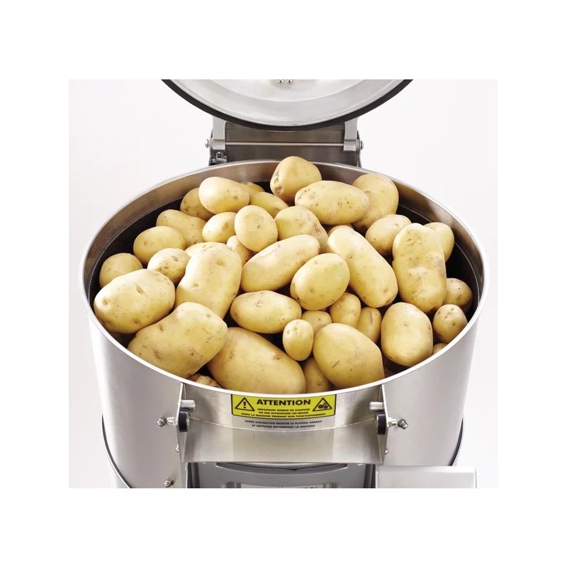 EPLUCHEUSE INOX EP 25 TOUR ABRASIF - CUVE DE 25 KG - triphasé