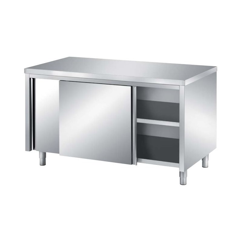 MEUBLE INOX PORTES COULISSANTES