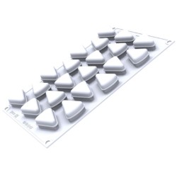 PLAQUE SILICONE 300X175 - 21 triangles 38x31xht20 mm - 14ml