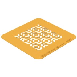 POCHOIR SILICONE - Motif feuillages 100x100xht1 mm (lot de 2)