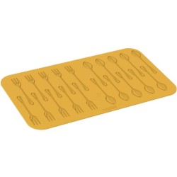 PLAQUE SILICONE 470X270 - 20 fourchettes / cuillères 140xht2.2 mm