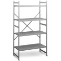 RAYONNAGE STRUCTURE ET CLAYETTES INOX 4 NIVEAUX