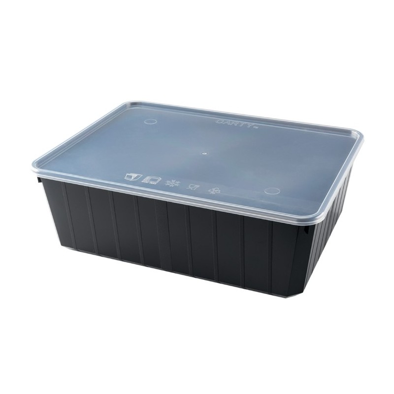 BOITE CARTY BOX A COUVERCLE - NOIRE