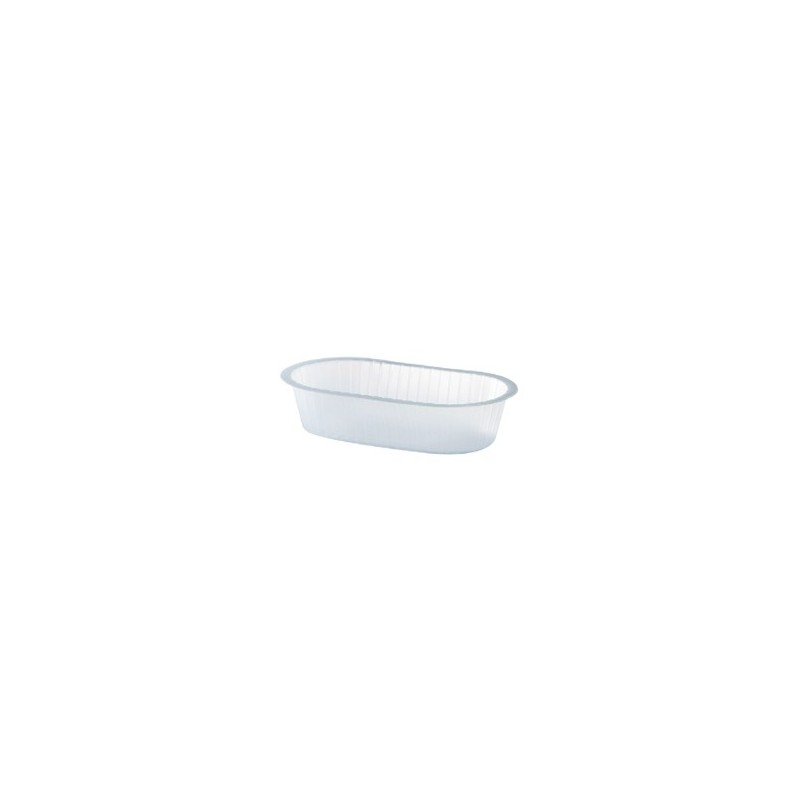 CAISSETTE PVC OPAQUE - OVALE - 89X40xht23 mm (Lot de 1000)