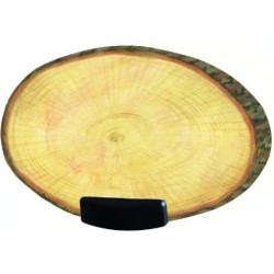 ÉTIQUETTE 70x45 mm Rondin, sans roulettes + 10 supports noirs (lot de