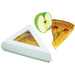 BOITE PÂTISSERIE TRIANGLE CARTON BLANC - 170x170ht130 mm (Lot de 50)