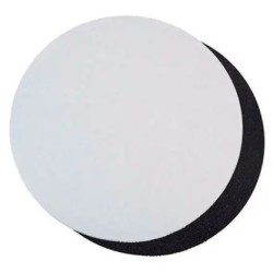 ROND UNI CARTON BLANC/NOIR