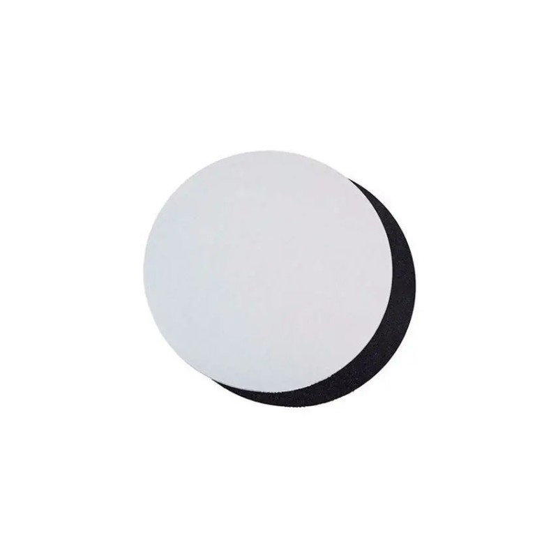 ROND UNI CARTON BLANC/NOIR