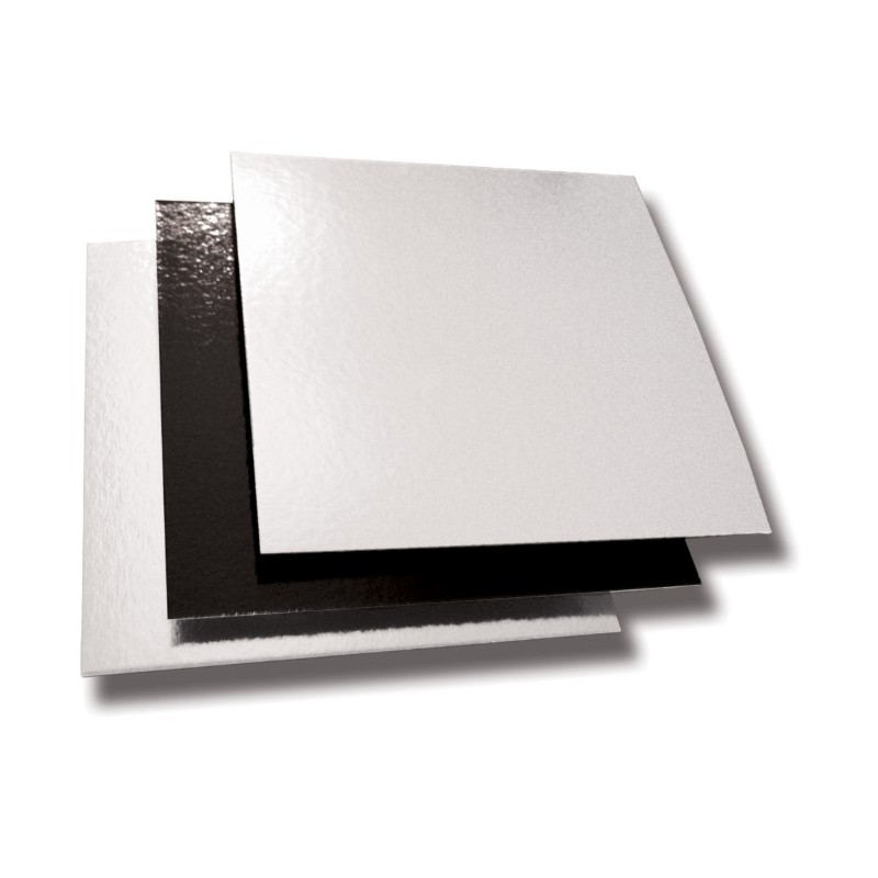 CARRE CARTON BLANC/NOIR