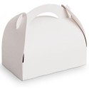 BOITE CARTON BLANC A POIGNEE