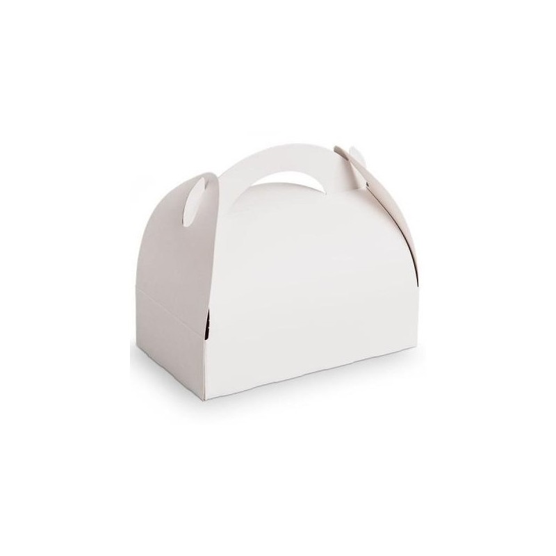 BOITE CARTON BLANC A POIGNEE