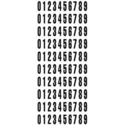 POCHETTE 500 chiffres noirs 10 mm adhésifs