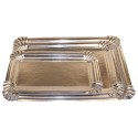 PLATEAU RECTANGLE METALLISE