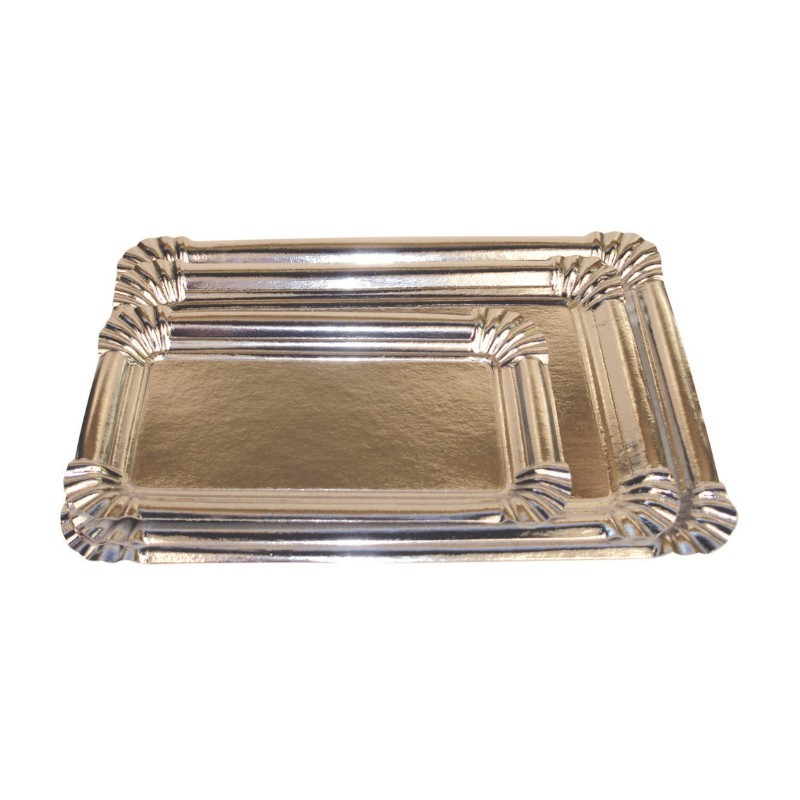 PLATEAU RECTANGLE METALLISE