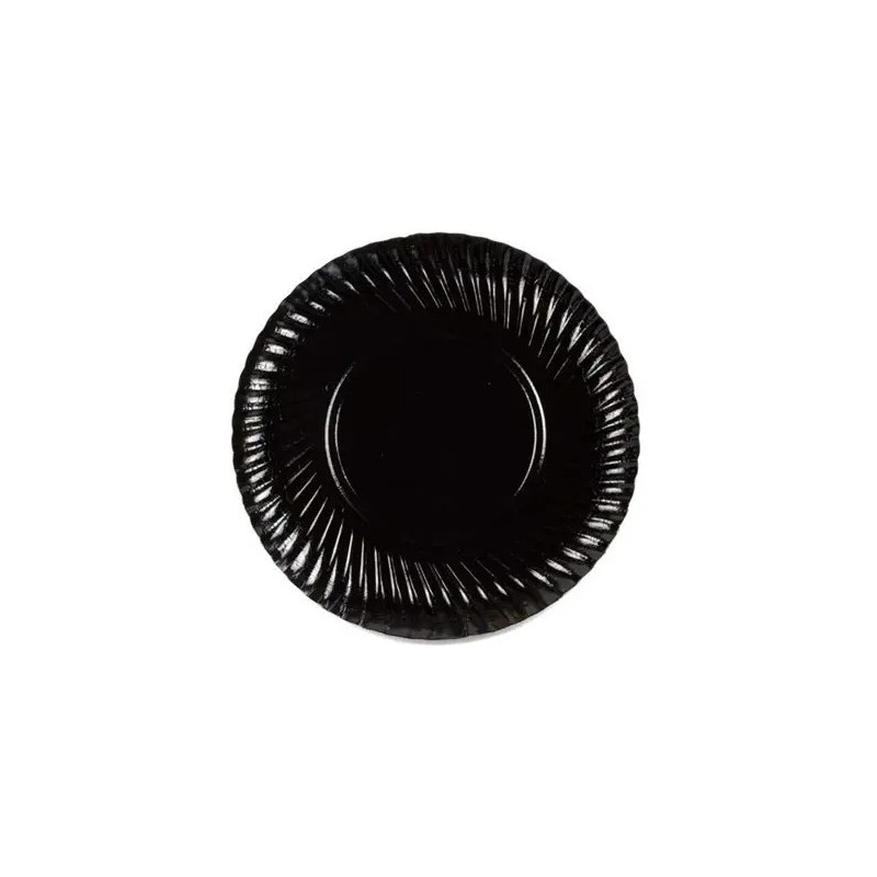 ASSIETTE CARTON NOIRE
