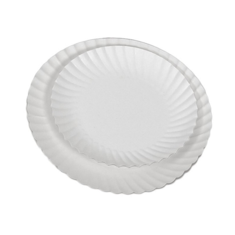 ASSIETTE IMPERGRAS CARTON BLANC