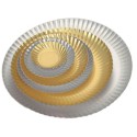 ASSIETTE CARTON METALLISE OR