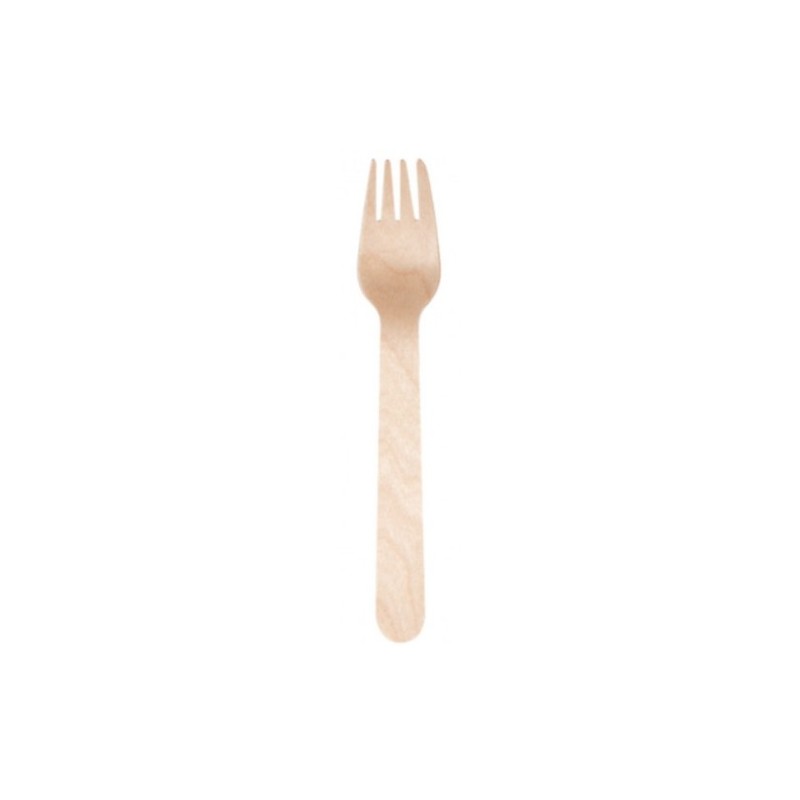 FOURCHETTE EN BOIS - Lg 160 mm (Lot de 50)