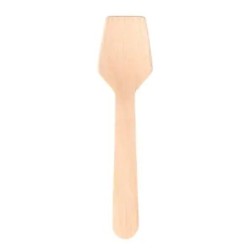 MINI CUILLIERE BOIS - Dim 95x25 mm (Lot de 100)