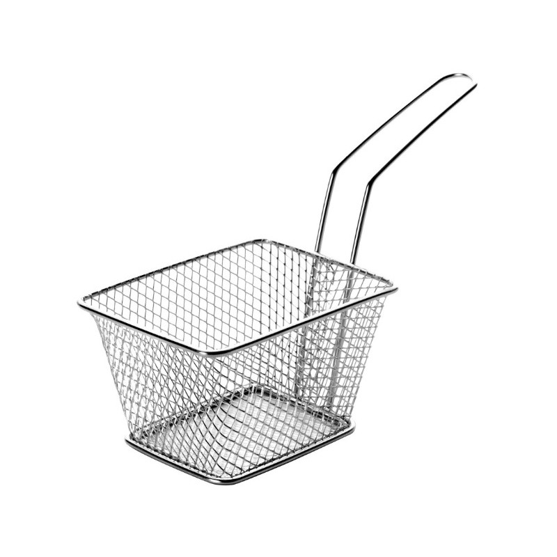 PANIER RECTANGULAIRE INOX - Dim 90xht105 mm