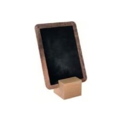 SUPPORT CUBE BOIS 25x25 mm vernis naturel, fente oblique (lot de 3)