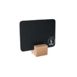 SUPPORT CUBE BOIS 25x25 mm vernis naturel, fente droite (lot de 3)