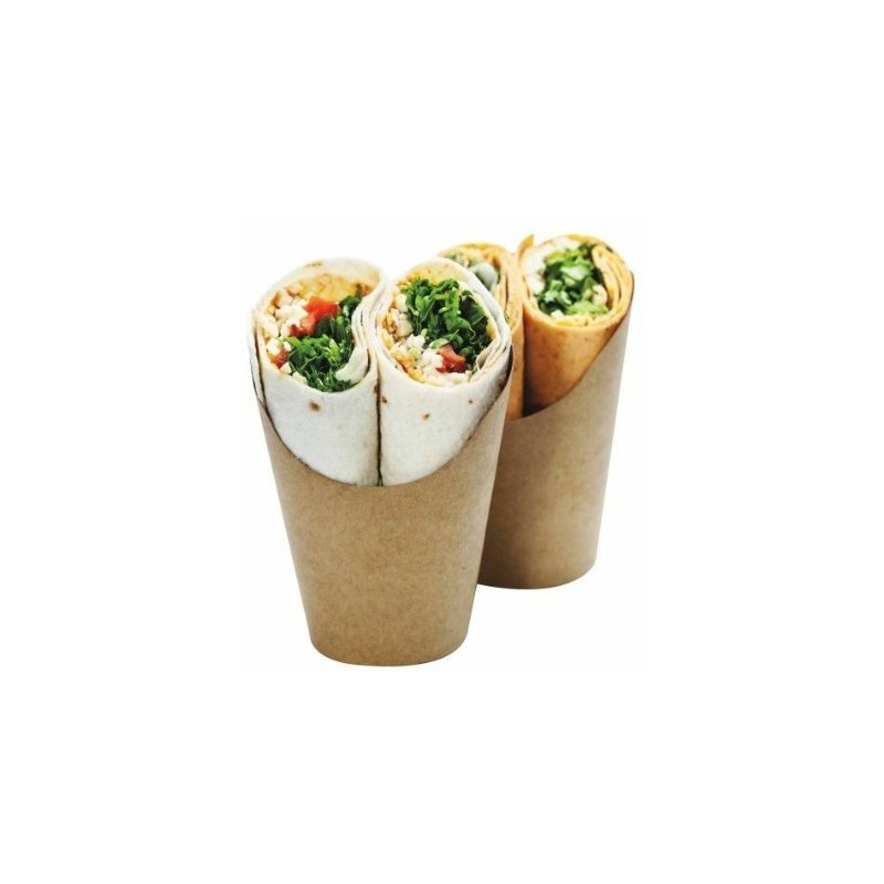 POT A WRAP CARTON KRAFT - Ø80xht120mm (Lot de 50)