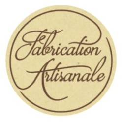 ETIQUETTE ADHESIVE "Fabrication Artisanale" - Ø35 mm (x500)