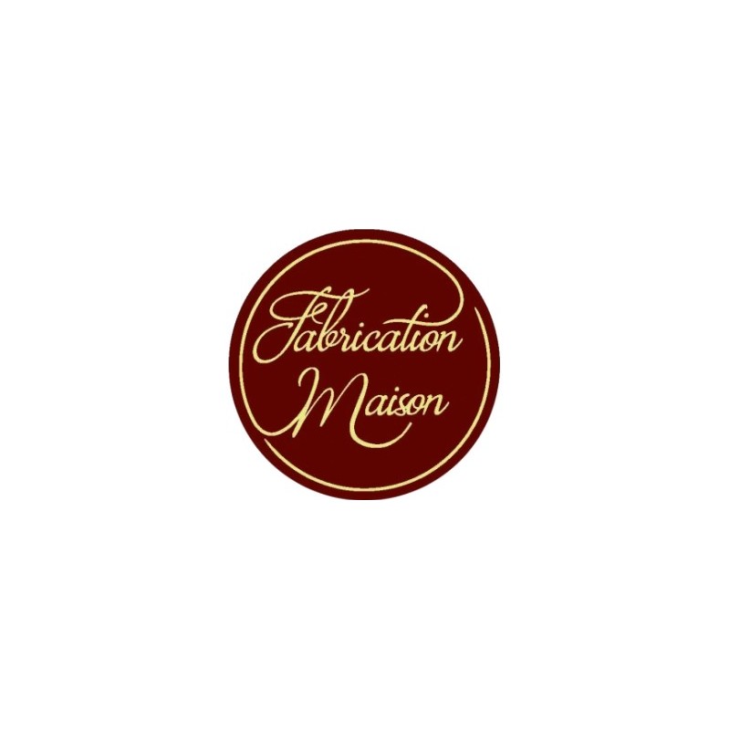 ETIQUETTE ADHESIVE "Fabrication Maison" - Ø35 mm (x500)