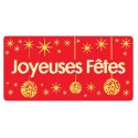 ETIQUETTE ADHESIVE "Joyeuses Fêtes"