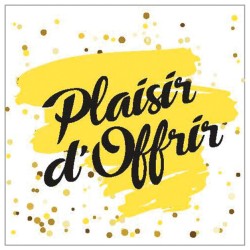 ETIQUETTE ADHESIVE "Plaisir d'offrir"