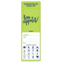 ETIQUETTES GARANTIE DE QUALITE 140X45 MM - rouleau de 250