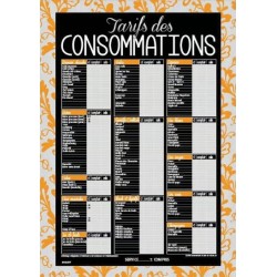 TARIF 490x690 mm Dentelle orange, Consommations + fil nylon