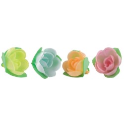 ROSE AZYME MINI COROLLES PASTEL - Ø 50 mm (x80)