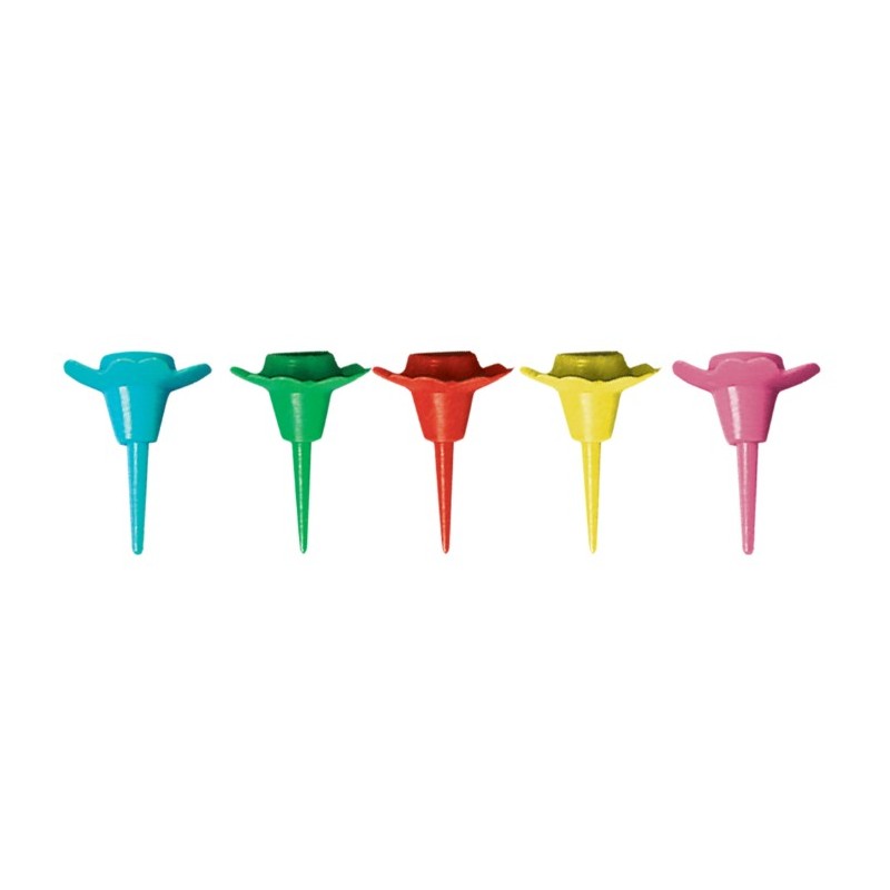 BOBECHE PLASTIQUE POUR BOUGIE BICOLORE - HT 10 MM (x144)