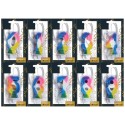 BOUGIE CHIFFRE MULTICOLORE