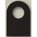 COL DE BOUTEILLE 70x110 mm noir à plat + feutre 9264 (lot de 10)