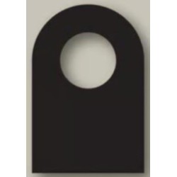 COL DE BOUTEILLE 70x110 mm noir à plat + feutre 9264 (lot de 10)