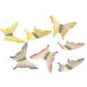 DECOR SUCRE - PAPILLONS ASSORTIS - 38x27x12 mm (x48)