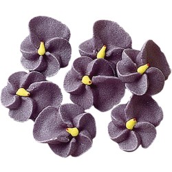 DECOR SUCRE - VIOLETTES - Ø 25 mm (x200)