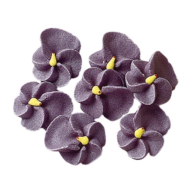 DECOR SUCRE - VIOLETTES - Ø 25 mm (x200)