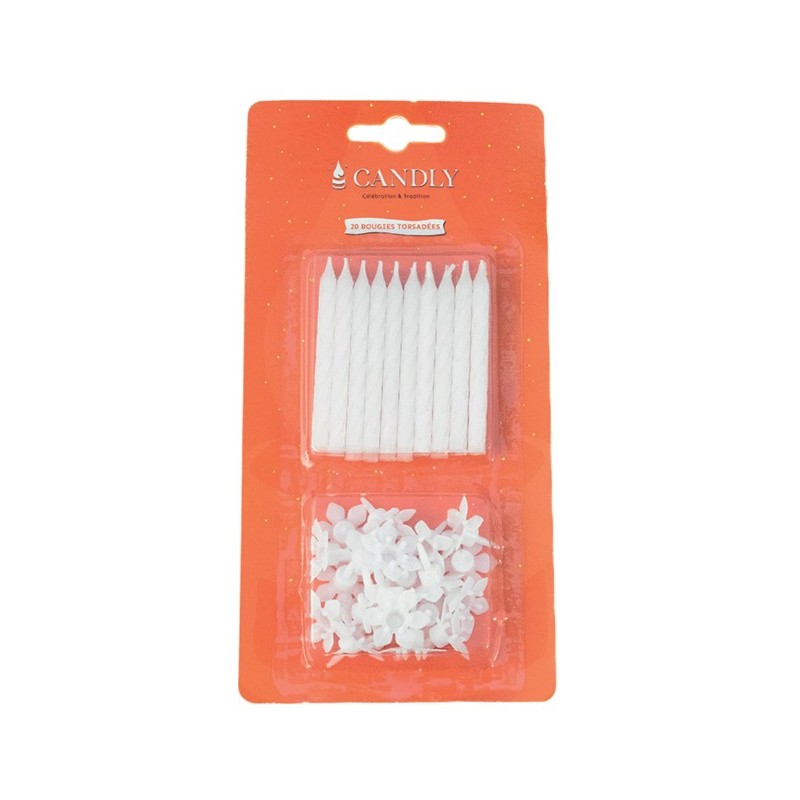 BLISTER 20 BOUGIES + 20 BOBECHES