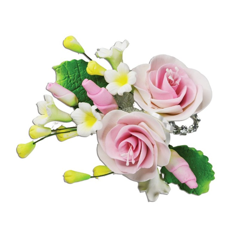 DECOR FLEURS PASTILLAGE