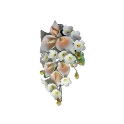 DECOR FLEURS PASTILLAGE