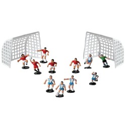 DECOR PÂTISSERIE PLASTIQUE - 11 JOUEURS DE FOOT