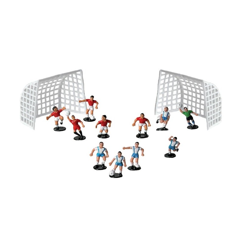 DECOR PÂTISSERIE PLASTIQUE - 11 JOUEURS DE FOOT