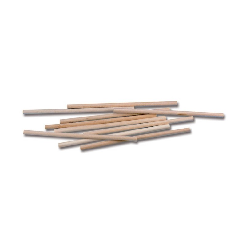 BATONNETS POMME AMOUR EN BOIS - Lg 140 mm (Lot de 1000)