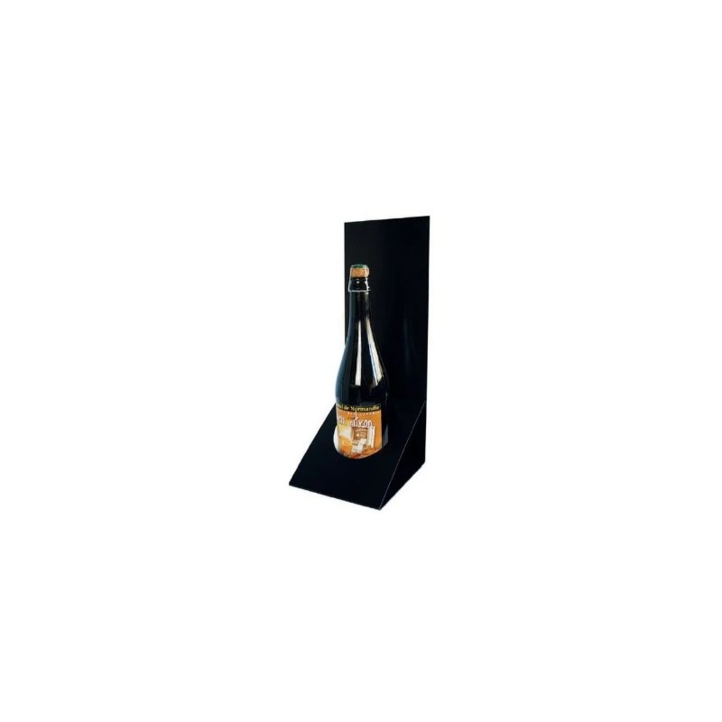 PRÉSENTOIR BOUTEILLE 150x160x390 mm noir (lot de 3)